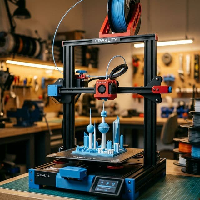 3D printing Kuwait City skyline